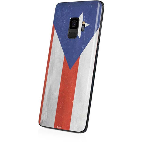 Puerto Rico Flag Distressed Galaxy S9 Skin